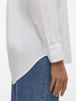 Vero Moda Blusas-Camisa de mulher manga comprida versase Branco