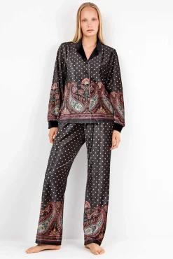 Gisela Pijamas-Camisa de pijama de veludo branco