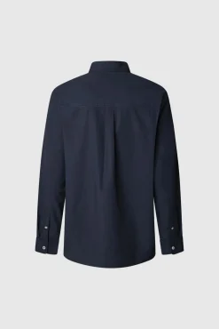 Pepe Jeans Camisas-Camisa de Popelina de corte regular azul