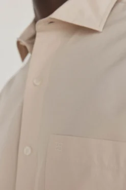 Pedro del Hierro Camisas-Camisa de popelina lisa Beige