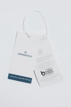 Springfield Camisas-Camisa de popelina riscas azul