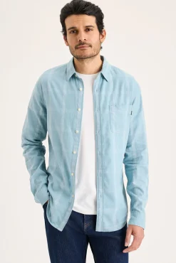 Dockers Camisas-Camisa de popeline Azul