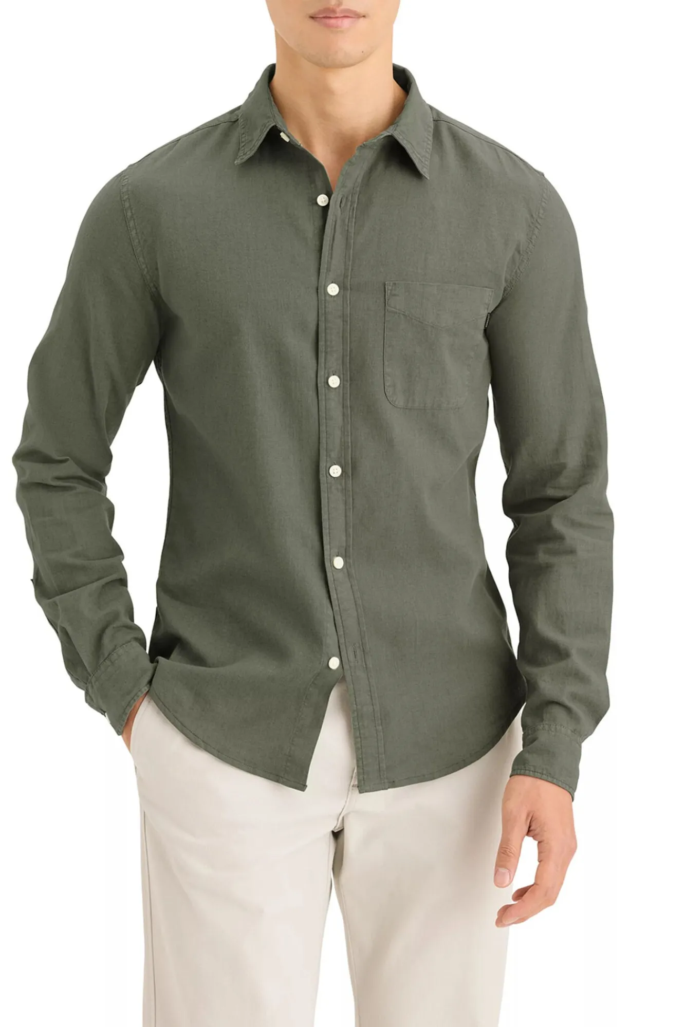 Dockers Camisas-Camisa de popeline Verde