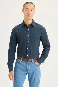Dockers Camisas-Camisa de popeline Azul