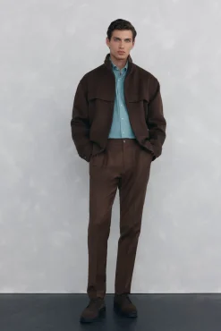 Pedro del Hierro Camisas-Camisa de veludo macio Turquesa