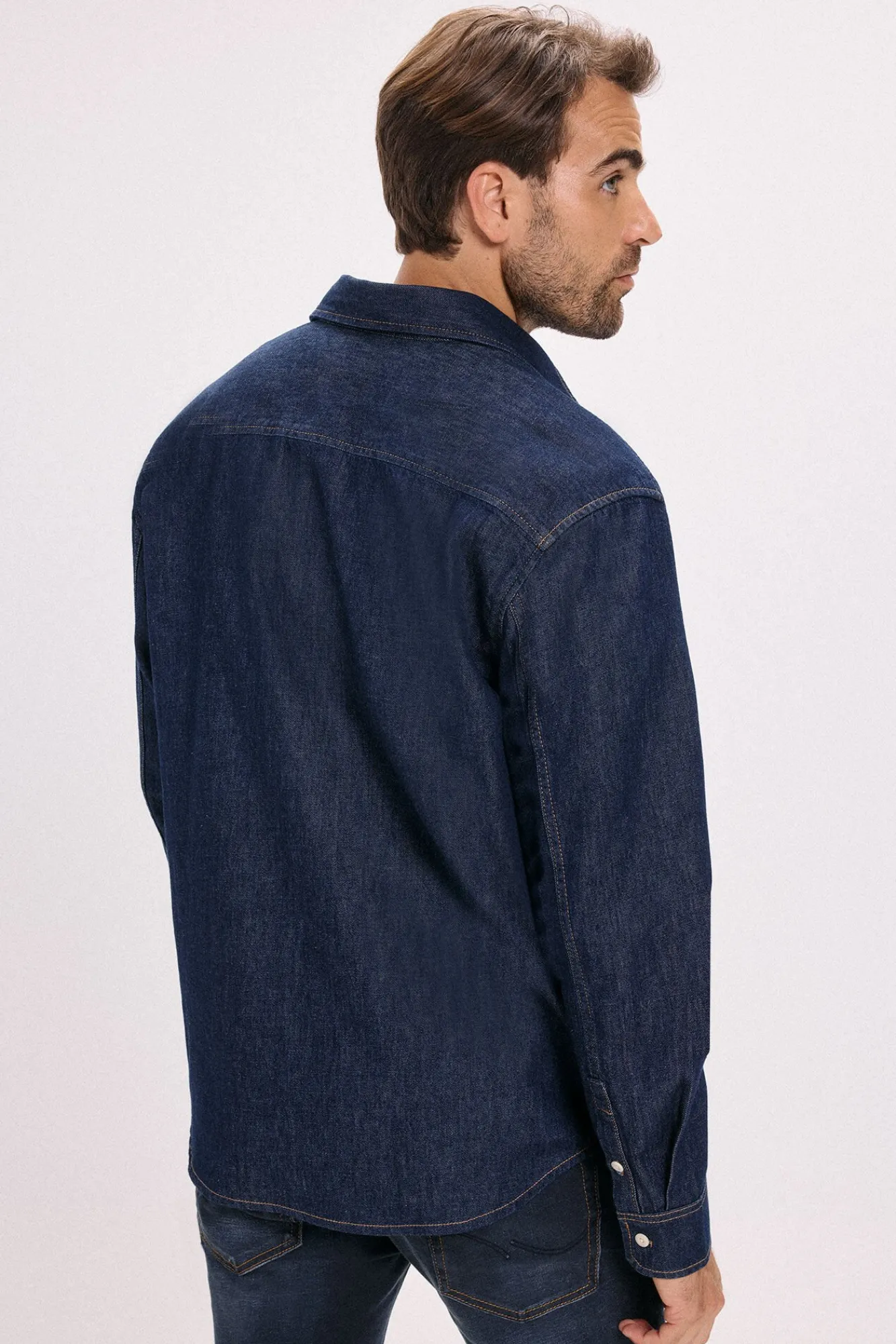 Jack & Jones Camisas-Camisa denim de corte regular Azul