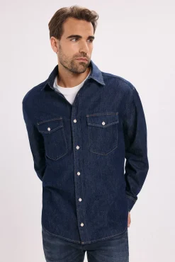 Jack & Jones Camisas-Camisa denim de corte regular Azul