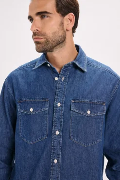Jack & Jones Camisas-Camisa denim de corte regular Azul