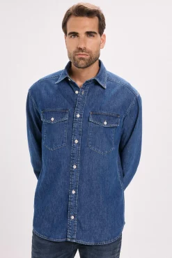 Jack & Jones Camisas-Camisa denim de corte regular Azul