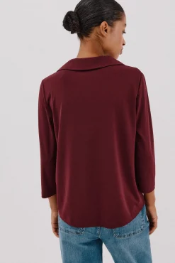 Cortefiel Blusas-Camisa elástica com botões Granada