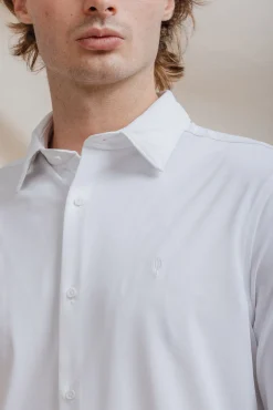 Celopman T-Shirts|Camisas-Camisa elástica com haste branco