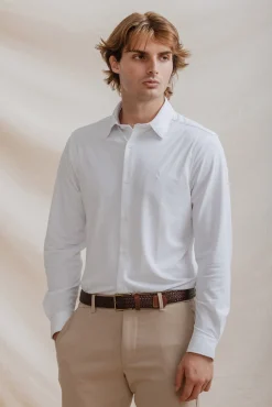 Celopman T-Shirts|Camisas-Camisa elástica com haste branco