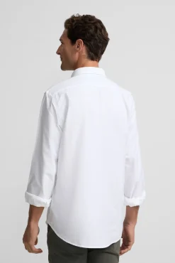 Silbon Camisas-Camisa esportiva Oxford Branco