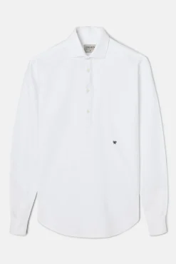 Silbon Camisas-Camisa esportiva Oxford Branco