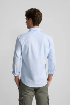 Silbon Polos-Camisa esportiva Oxford Azul