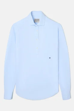 Silbon Polos-Camisa esportiva Oxford Azul