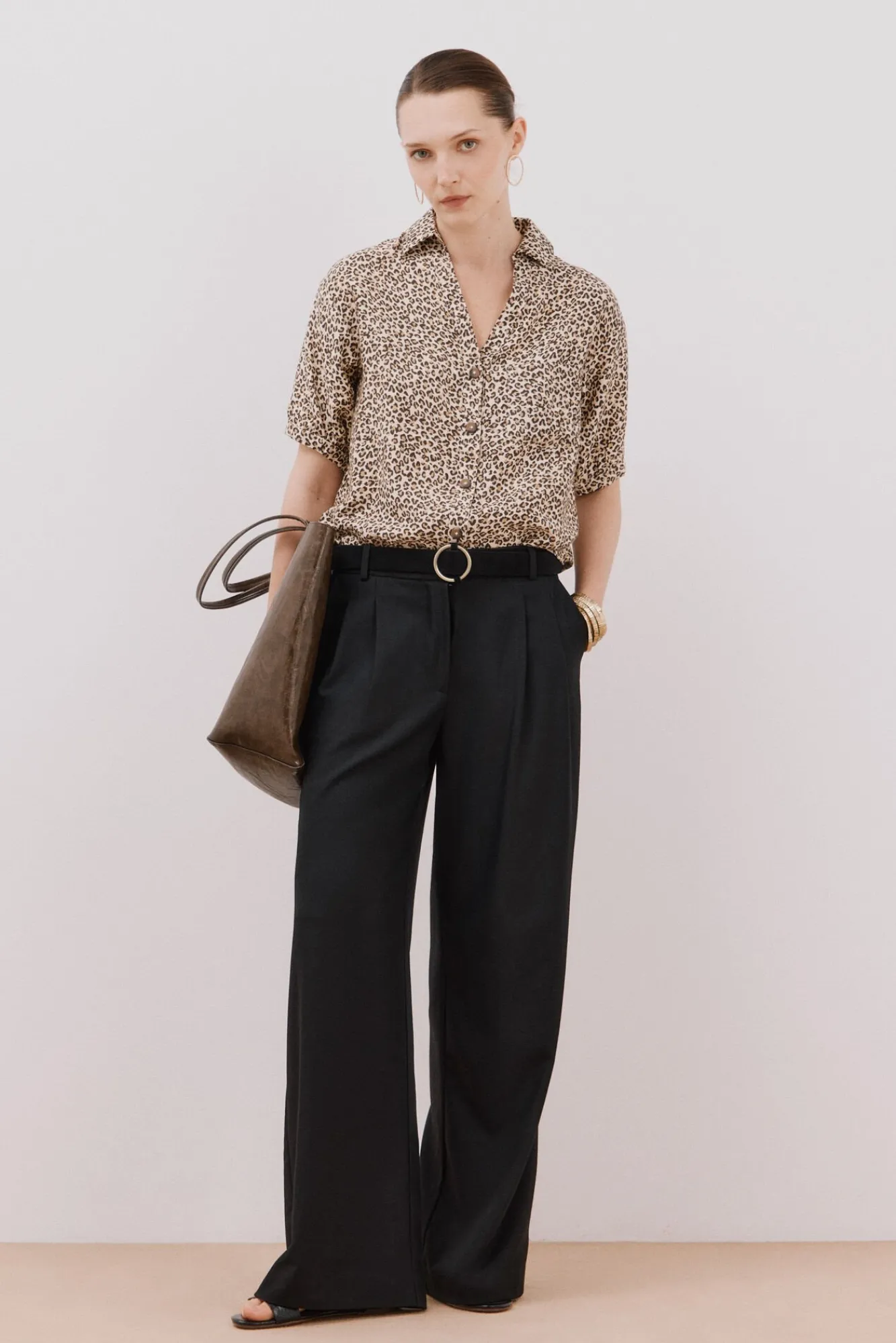 Cortefiel Blusas-Camisa estampado animal Impressão