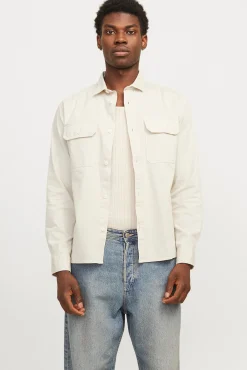 Jack & Jones Camisas-Camisa estilo sarja cinzento