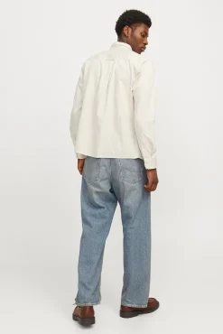 Jack & Jones Camisas-Camisa estilo sarja cinzento