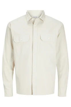 Jack & Jones Camisas-Camisa estilo sarja cinzento