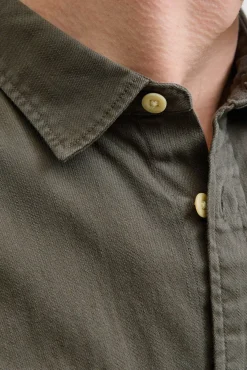 Jack & Jones Camisas-Camisa estilo sarja cru