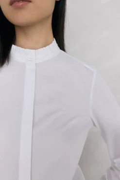 Pedro del Hierro Blusas-Camisa estrutura Branco