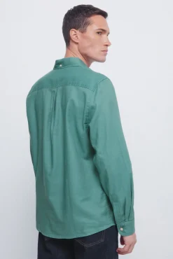 Springfield Camisas-Camisa estruturada verde