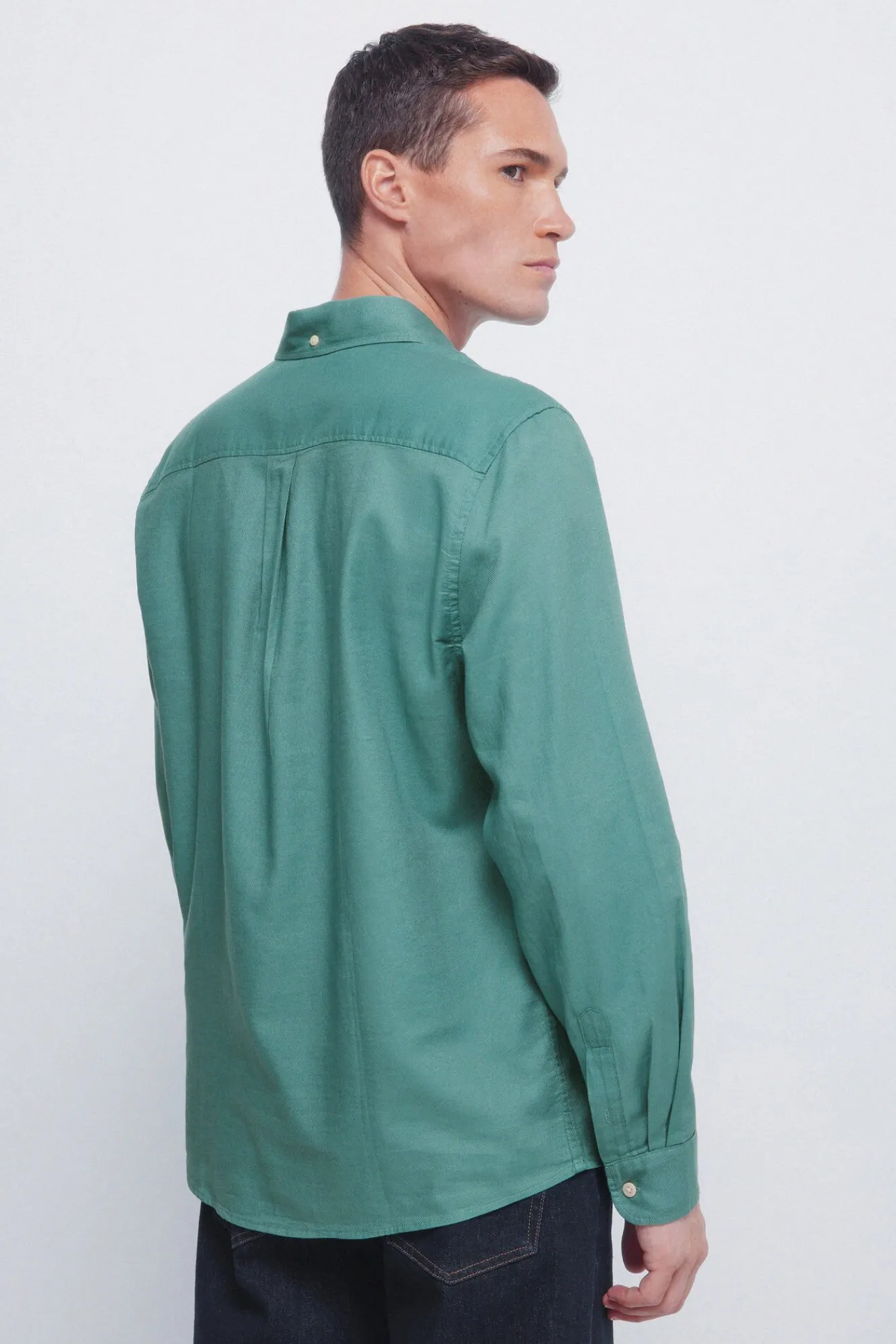 Springfield Camisas-Camisa estruturada verde