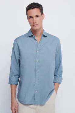 Springfield Camisas-Camisa estruturada azul