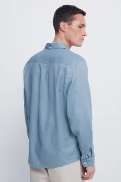 Springfield Camisas-Camisa estruturada azul