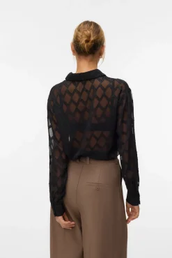 Vero Moda Blusas-Camisa estruturada Preto