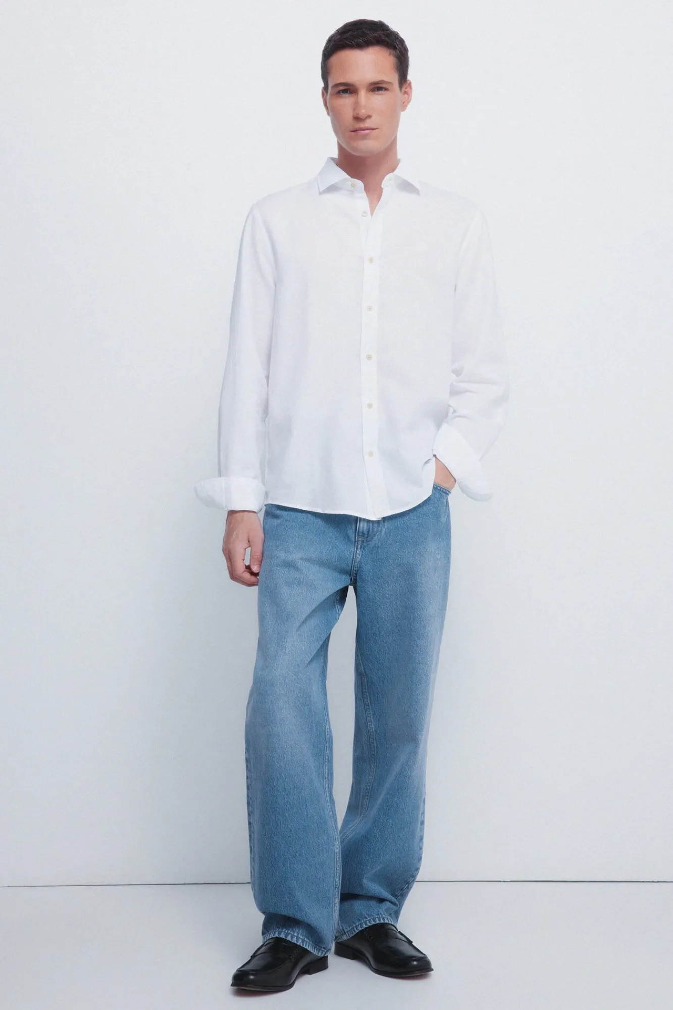 Springfield Camisas-Camisa estruturada branco