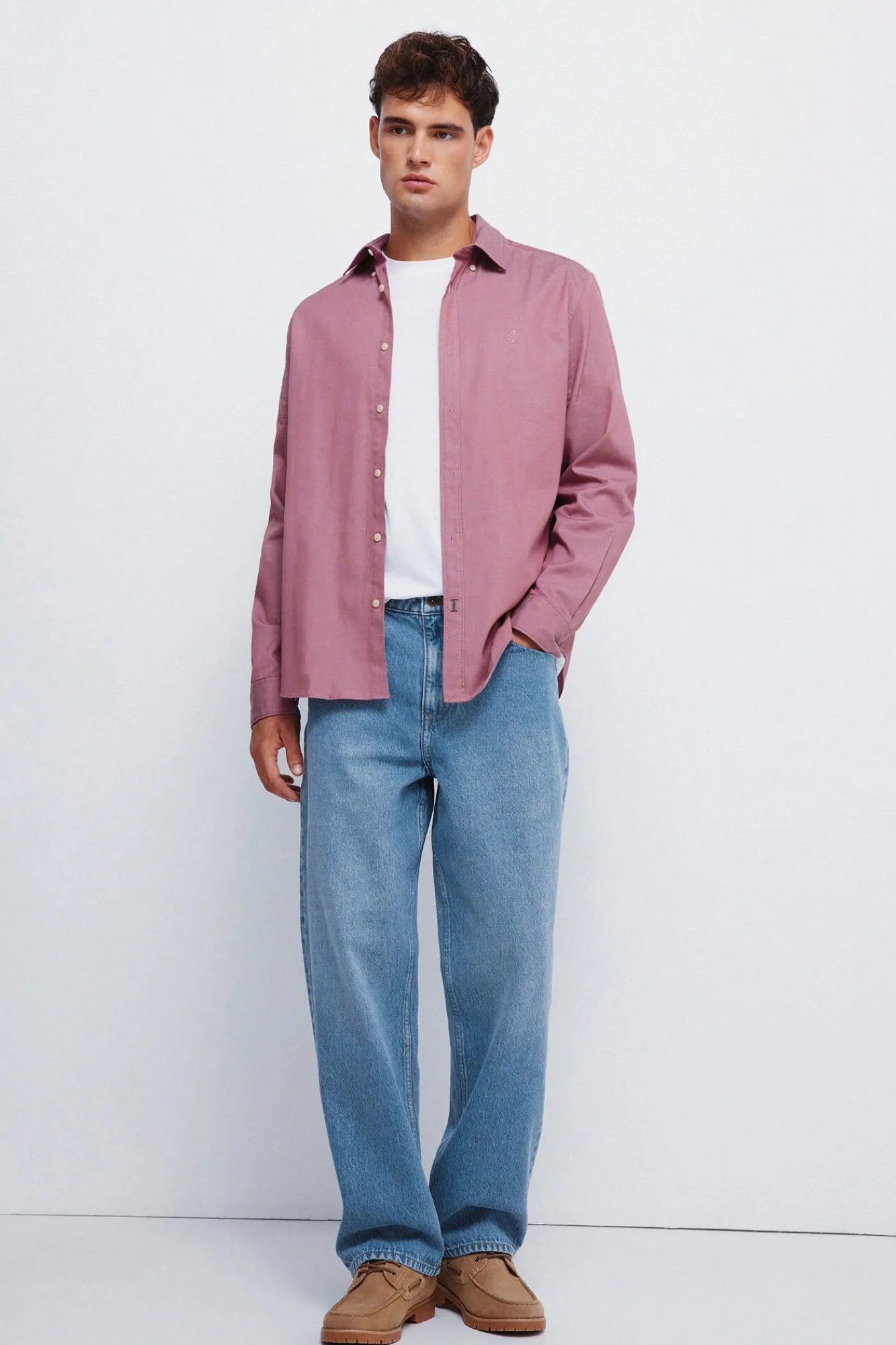 Springfield Camisas-Camisa estruturada bicolor vermelho