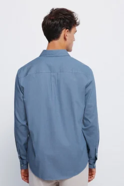 Springfield Camisas-Camisa estruturada bicolor azul