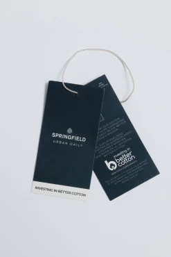 Springfield Camisas-Camisa estruturada de fácil cuidado verde