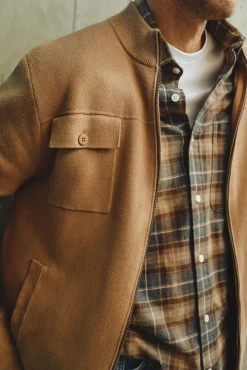 Cortefiel Camisas-Camisa flanela xadrez Castanho