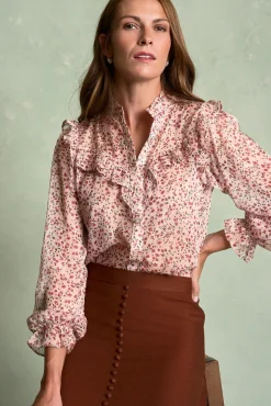 Polín Et Moi Blusas-Camisa flor Minna Granada