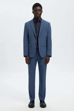 Selected Camisas-Camisa formal slim fit Azul