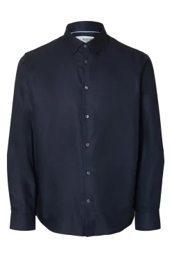 Selected Camisas-Camisa formal slim fit Azul