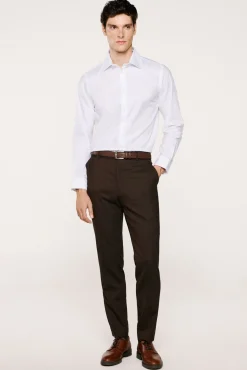 Selected Camisas-Camisa formal slim fit Branco