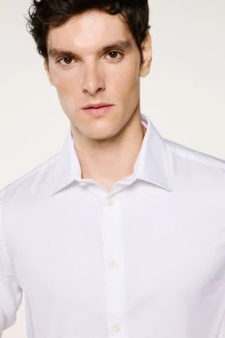 Selected Camisas-Camisa formal slim fit Branco