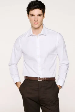 Selected Camisas-Camisa formal slim fit Branco