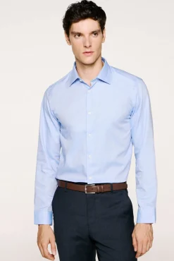 Selected Camisas-Camisa formal slim fit Azul