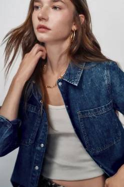 High Spirits Blusas-Camisa Golpeada azul