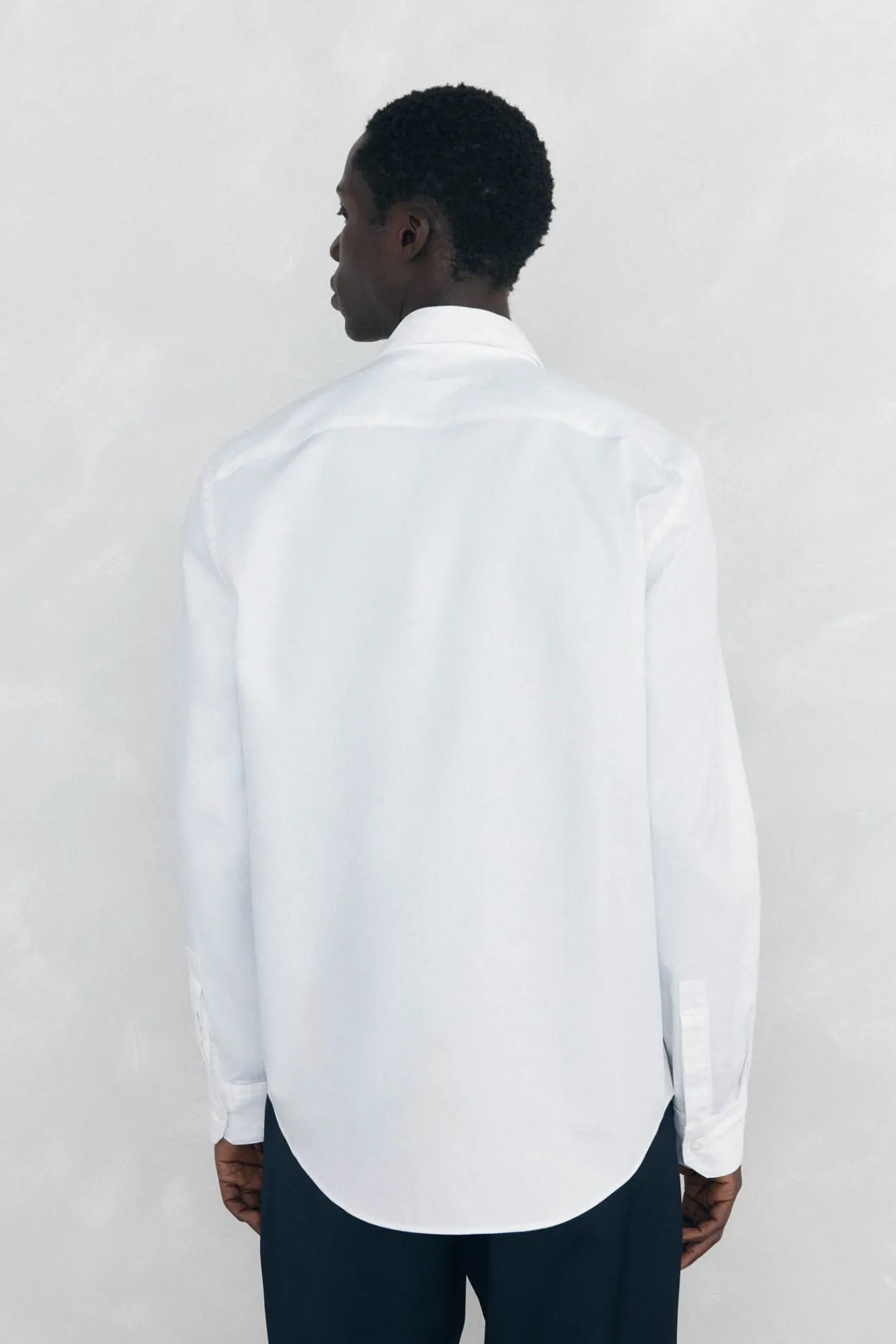 Pedro del Hierro Camisas-Camisa lisa fácil de passar Branco