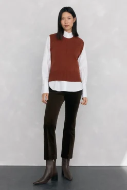 Pedro del Hierro Blusas-Camisa lisa oversized Branco