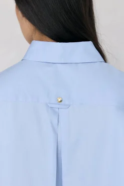 Pedro del Hierro Blusas-Camisa lisa oversized Azul