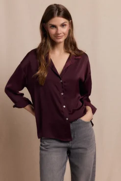 Slowlove Blusas-Camisa lisa satinada Granada