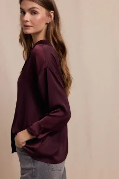 Slowlove Blusas-Camisa lisa satinada Granada