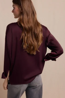 Slowlove Blusas-Camisa lisa satinada Granada